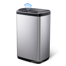 50L touchless trash can 13 gallon trash cans with sensor automatic sensing trash can stainless steel